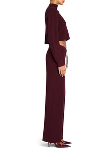 Womens | Carmen Mid Cropped Sweater | Merlot