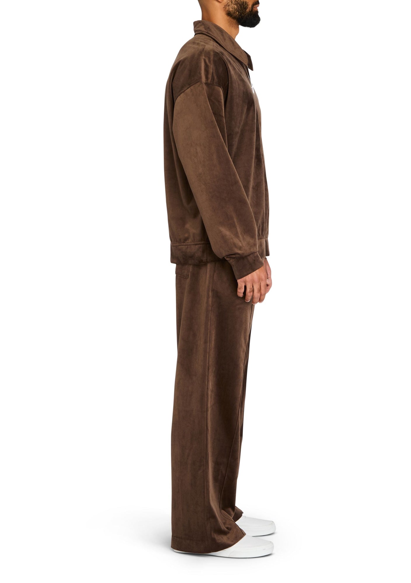 Mens | Charles Velvet Shirt | Ash Brown