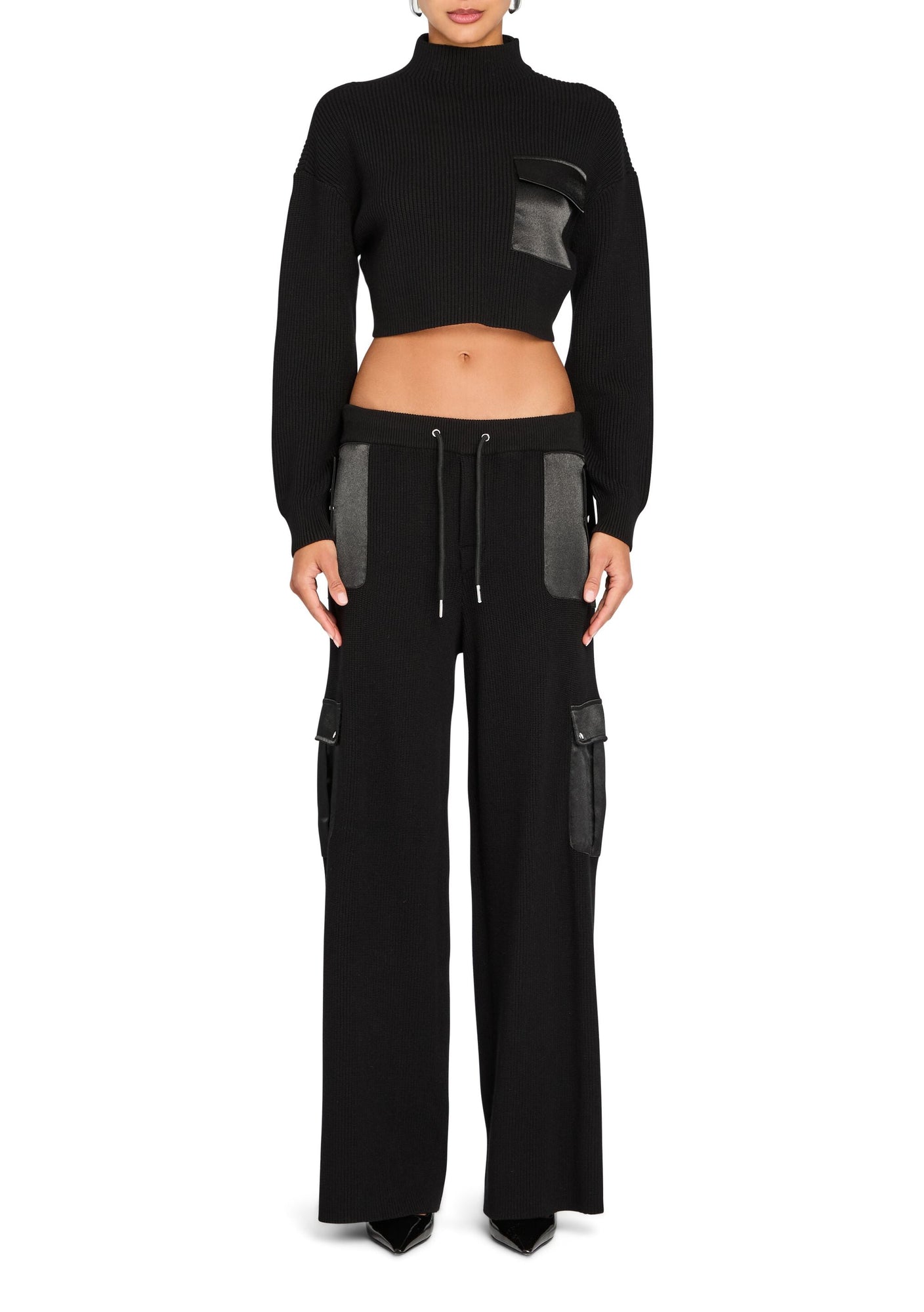 Womens | Daph Knit Cargo Pant | Black