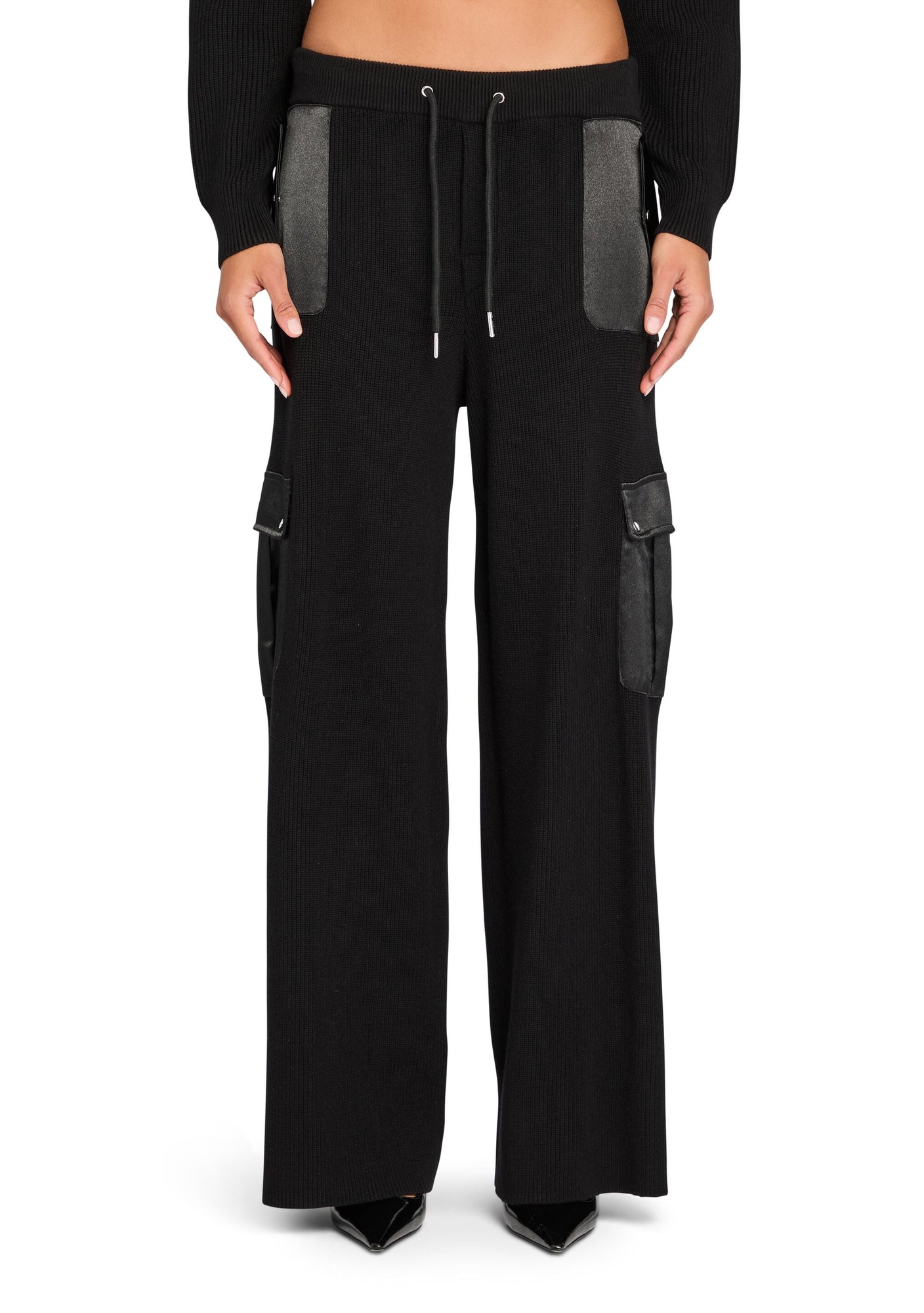 Womens | Daph Knit Cargo Pant | Black