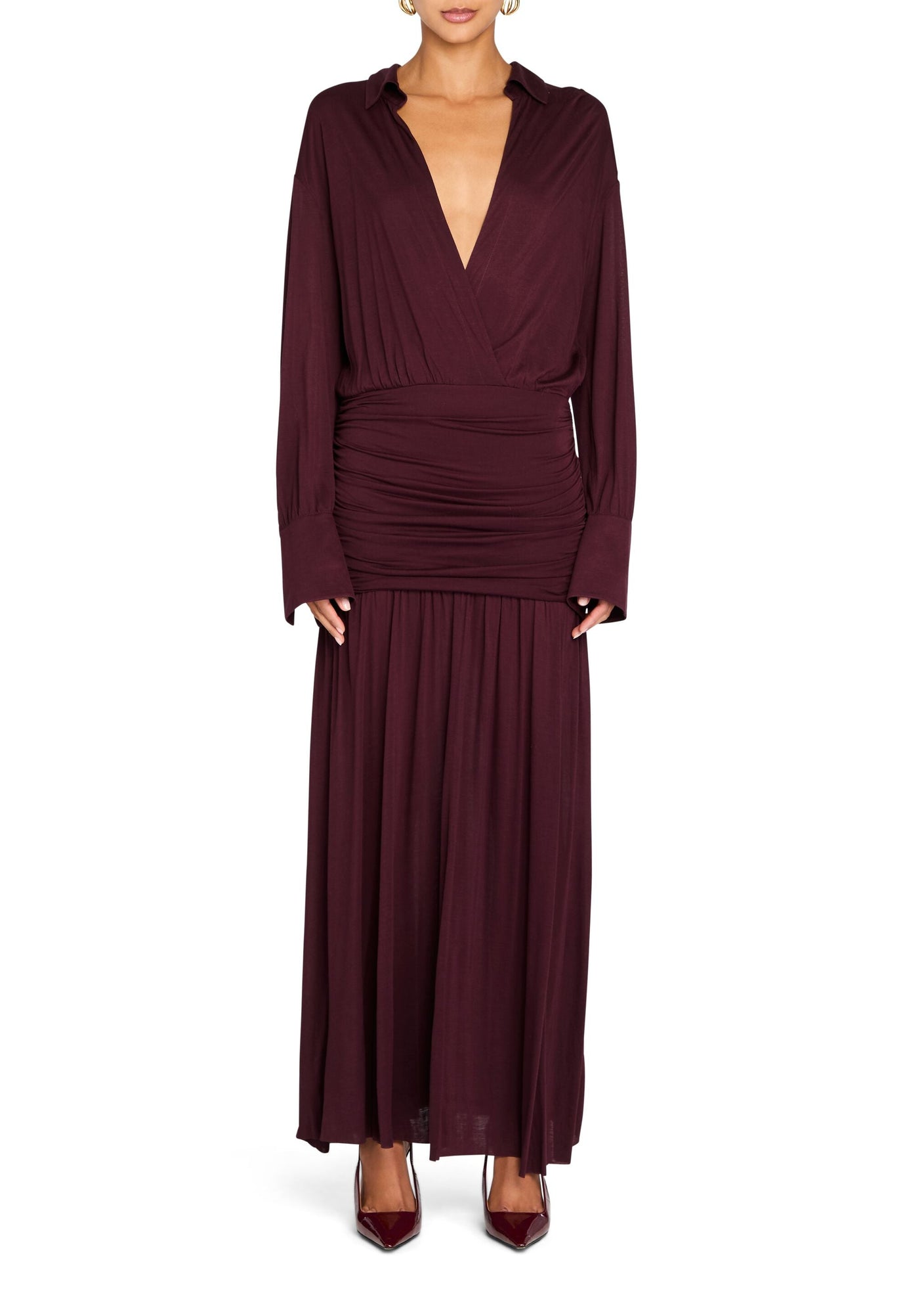 Womens | Farah Maxi Dress | Merlot