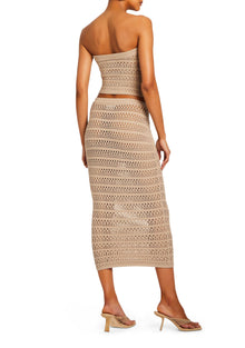 Womens | Marjorie Knit Crochet Maxi Skirt | Oxford