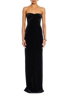Womens | Noela Velvet Gown | Black
