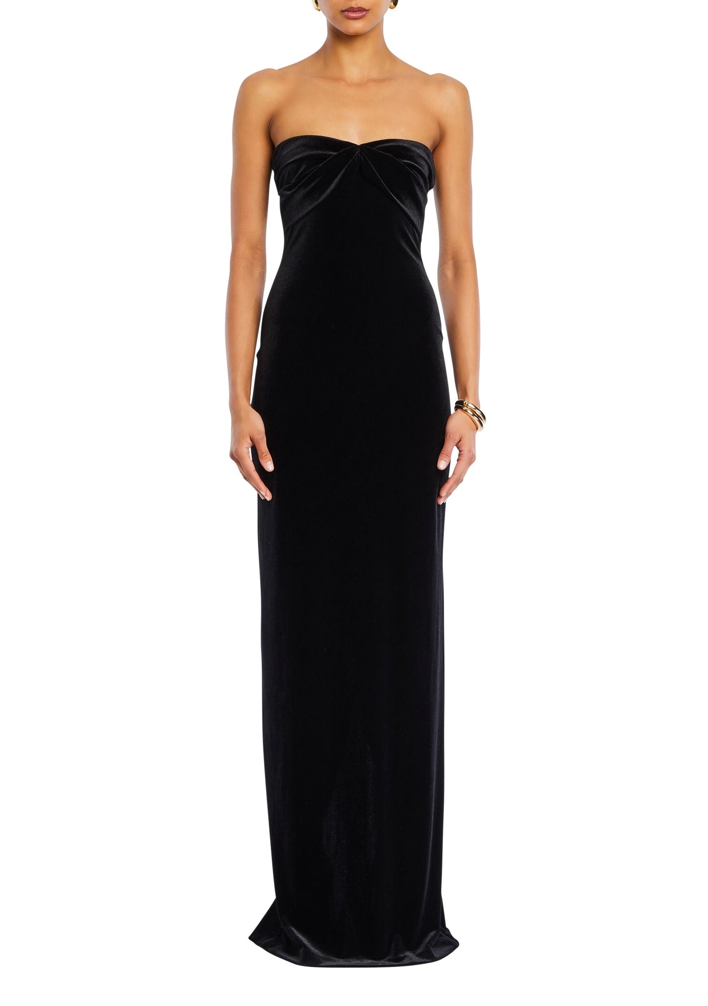 Womens | Noela Velvet Gown | Black