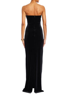 Womens | Noela Velvet Gown | Black
