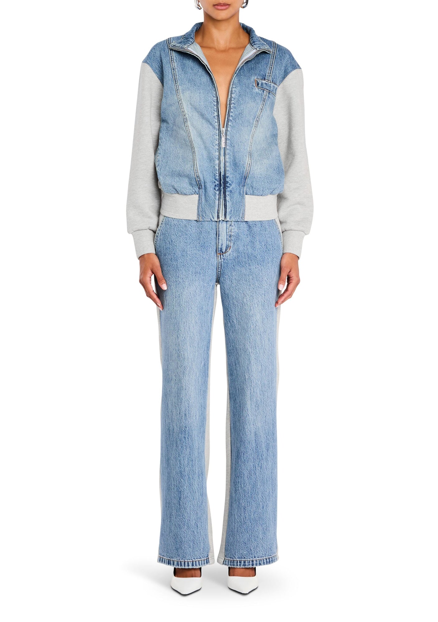 Womens | Page Terry Denim Jacket | River