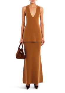 Womens | Honey Knit Tunic | Camel