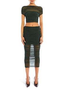 Womens | Marsh Top | Forest Green