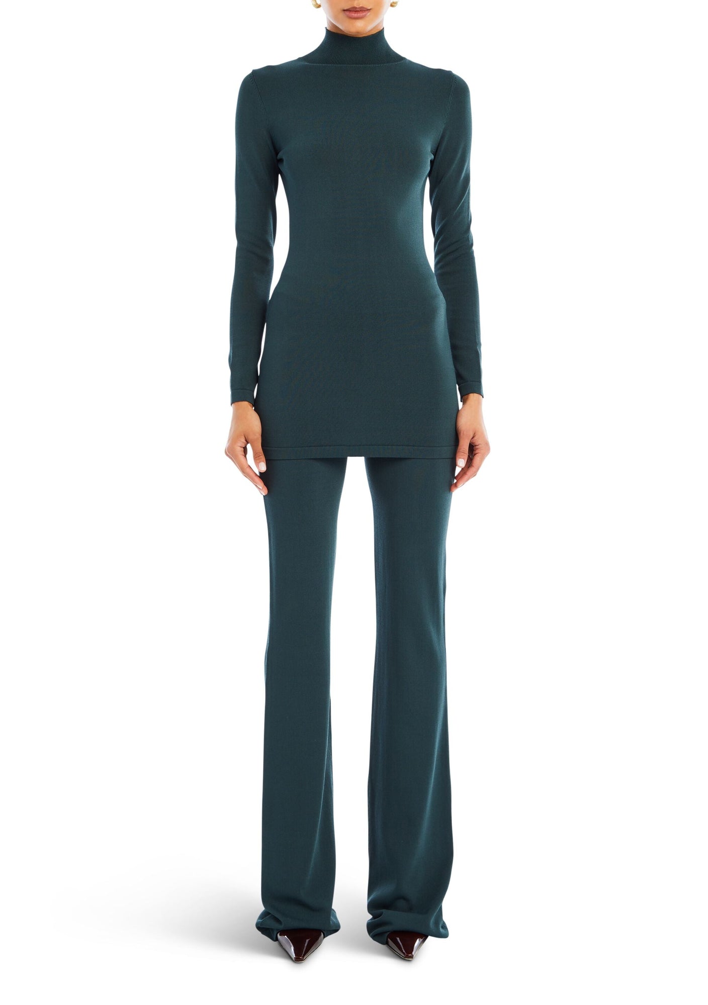 Womens | Juliette Knit Pant | Forest Green
