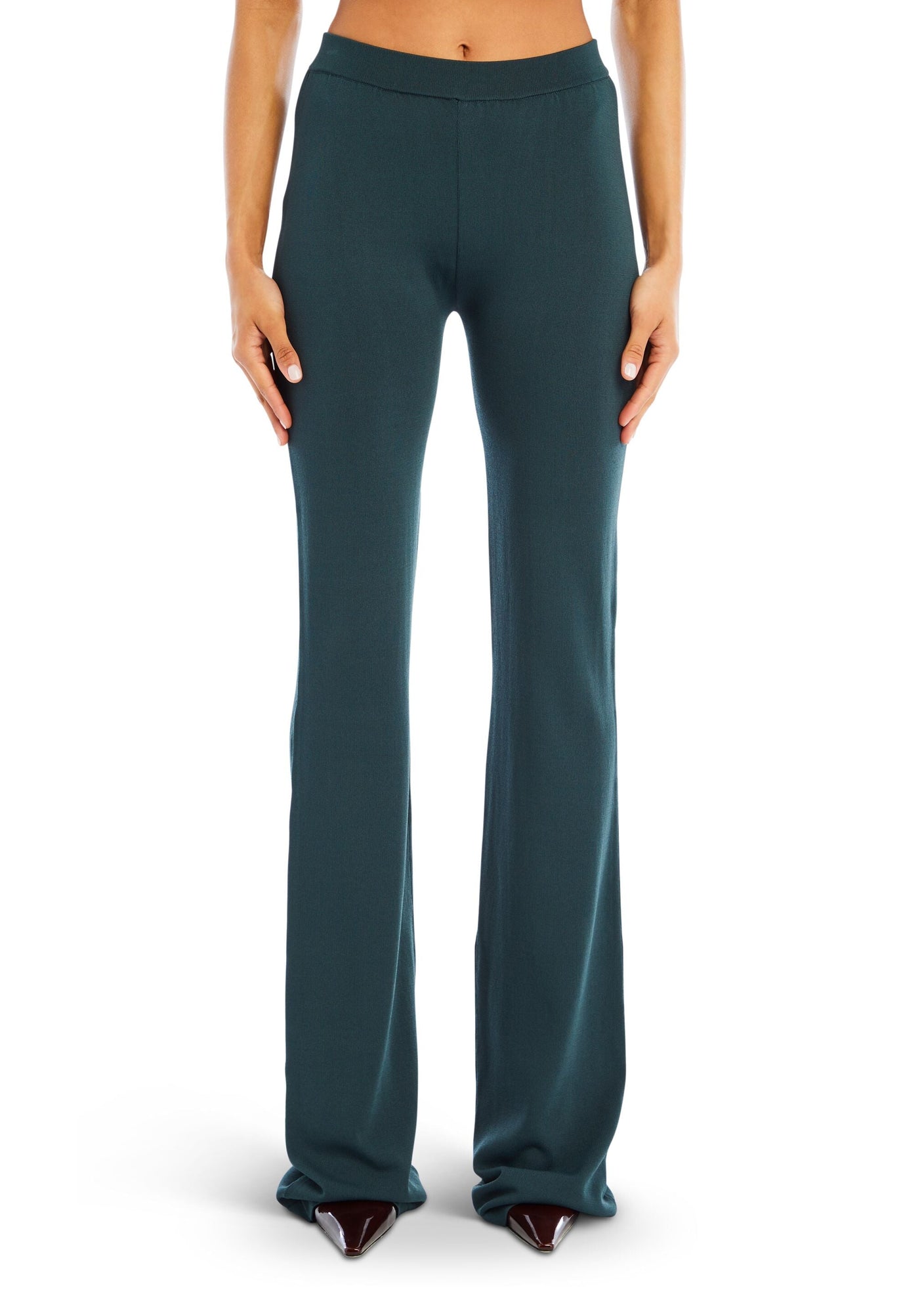 Womens | Juliette Knit Pant | Forest Green