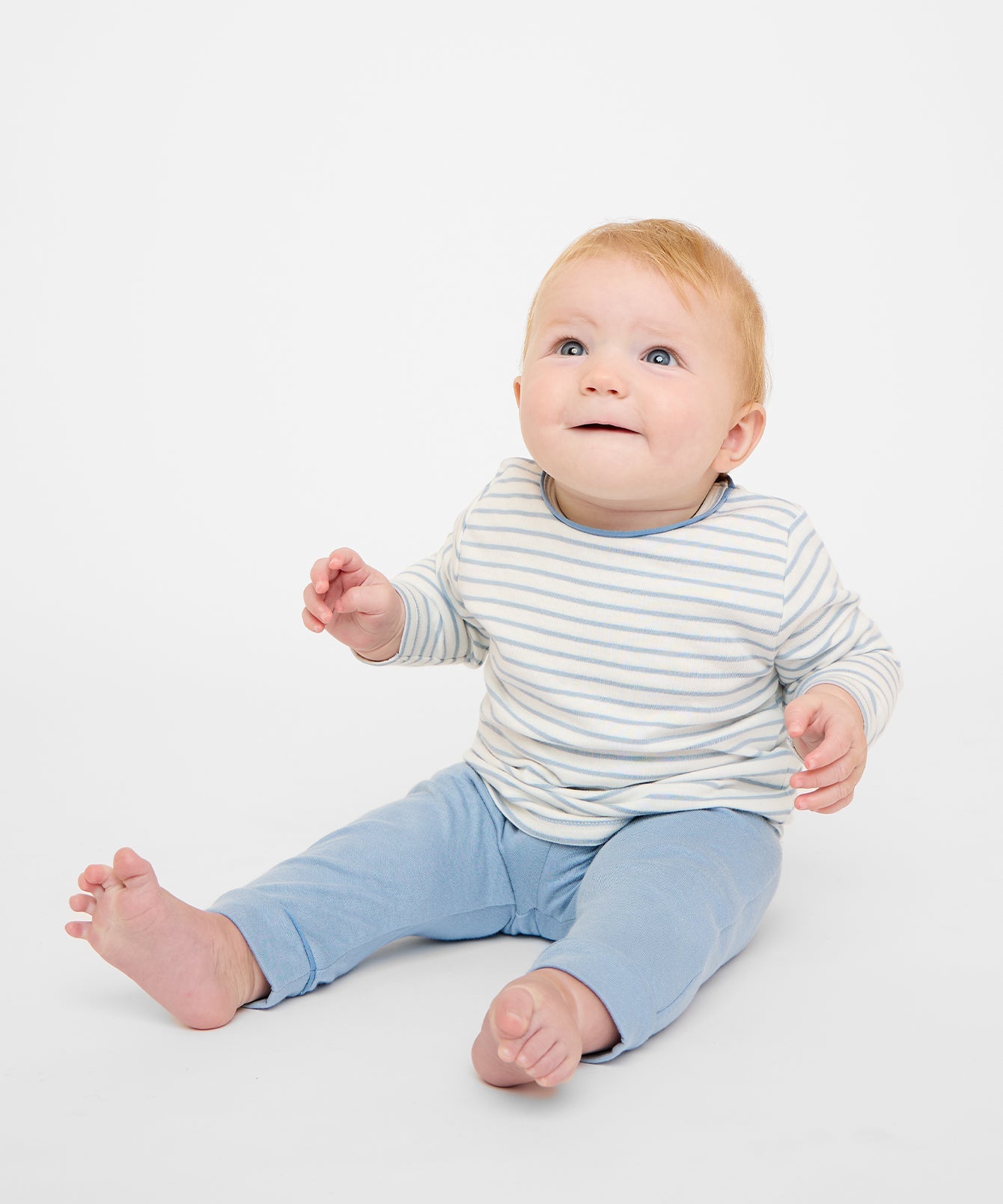 Kids Unisex | Edward Baby T-Shirt | Blue/White