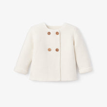 Unisex | Whisper White Sofia + Finn Knit Baby Cardigan | White