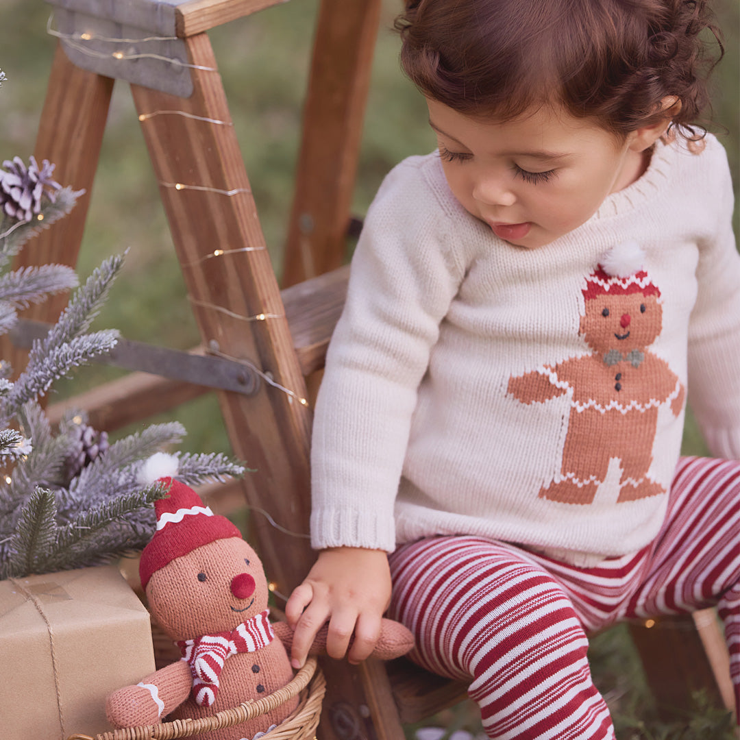 Unisex | Gingerbread Holiday Pullover Set | Red