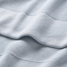 Boys | Pale Blue Sofia + Finn Knit Baby Blanket | Blue