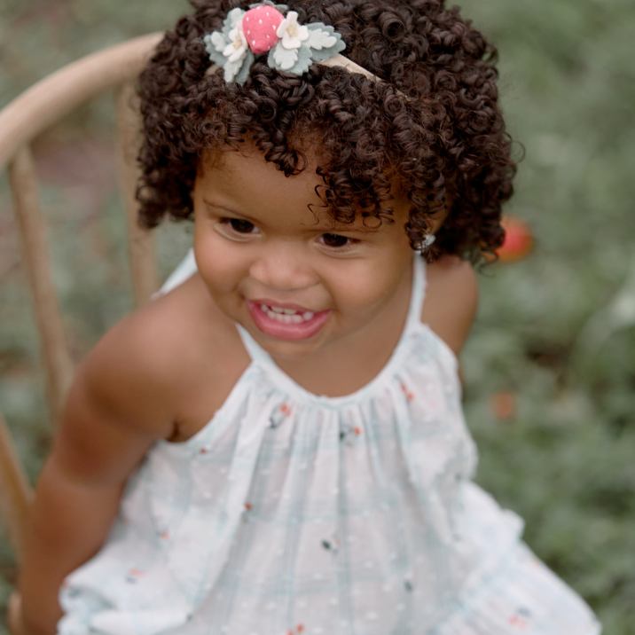 Girls | Strawberry Felt Baby Headband | Multi