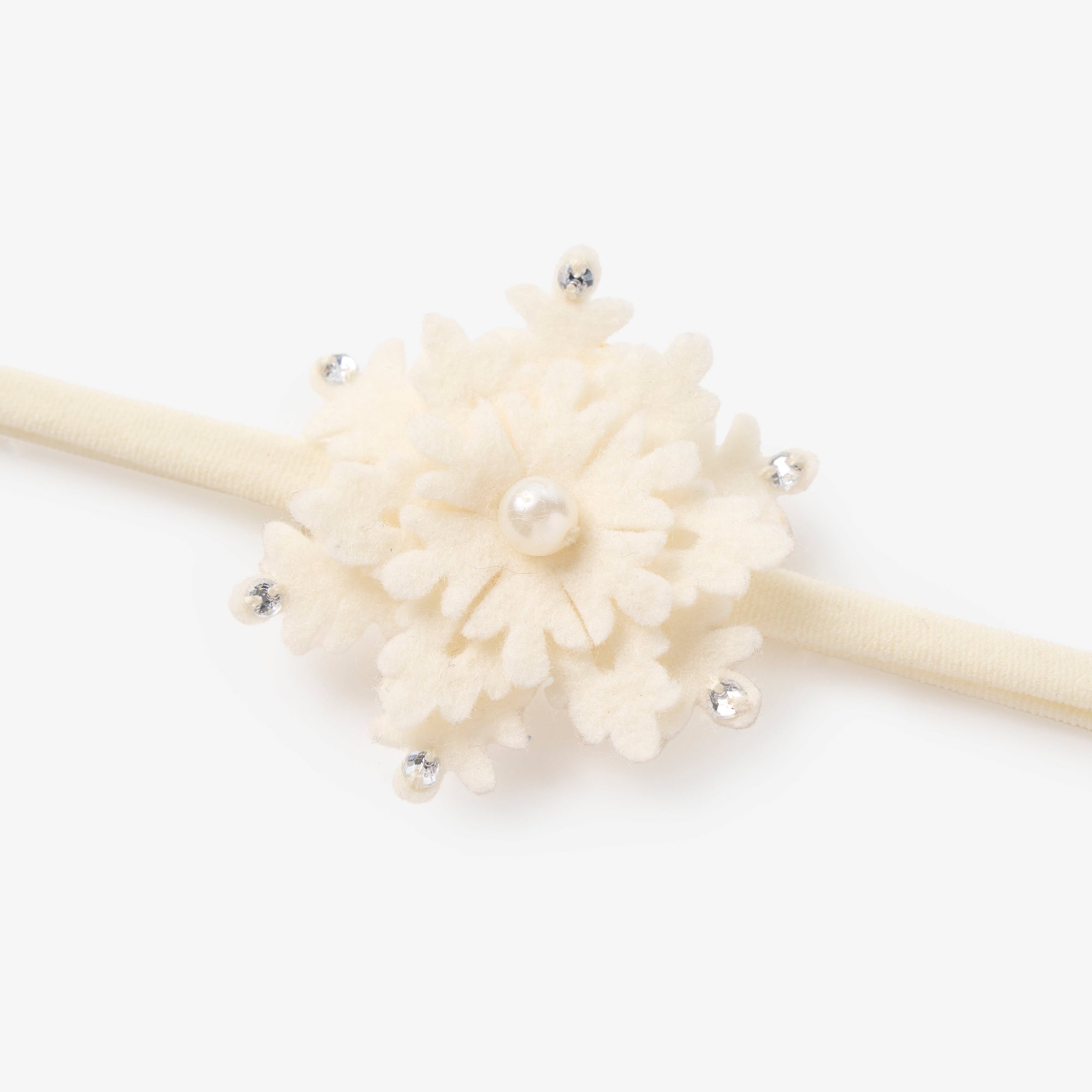 Girls | Snowflake Headband | Pearl