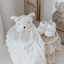 Unisex | Christening Hand Crocheted Baby Booties | White