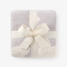 Unisex | Elephant Feather Knit Baby Blanket | Gray