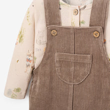 Boys | Wilderness Henley + Corduroy Overall Set | Brown