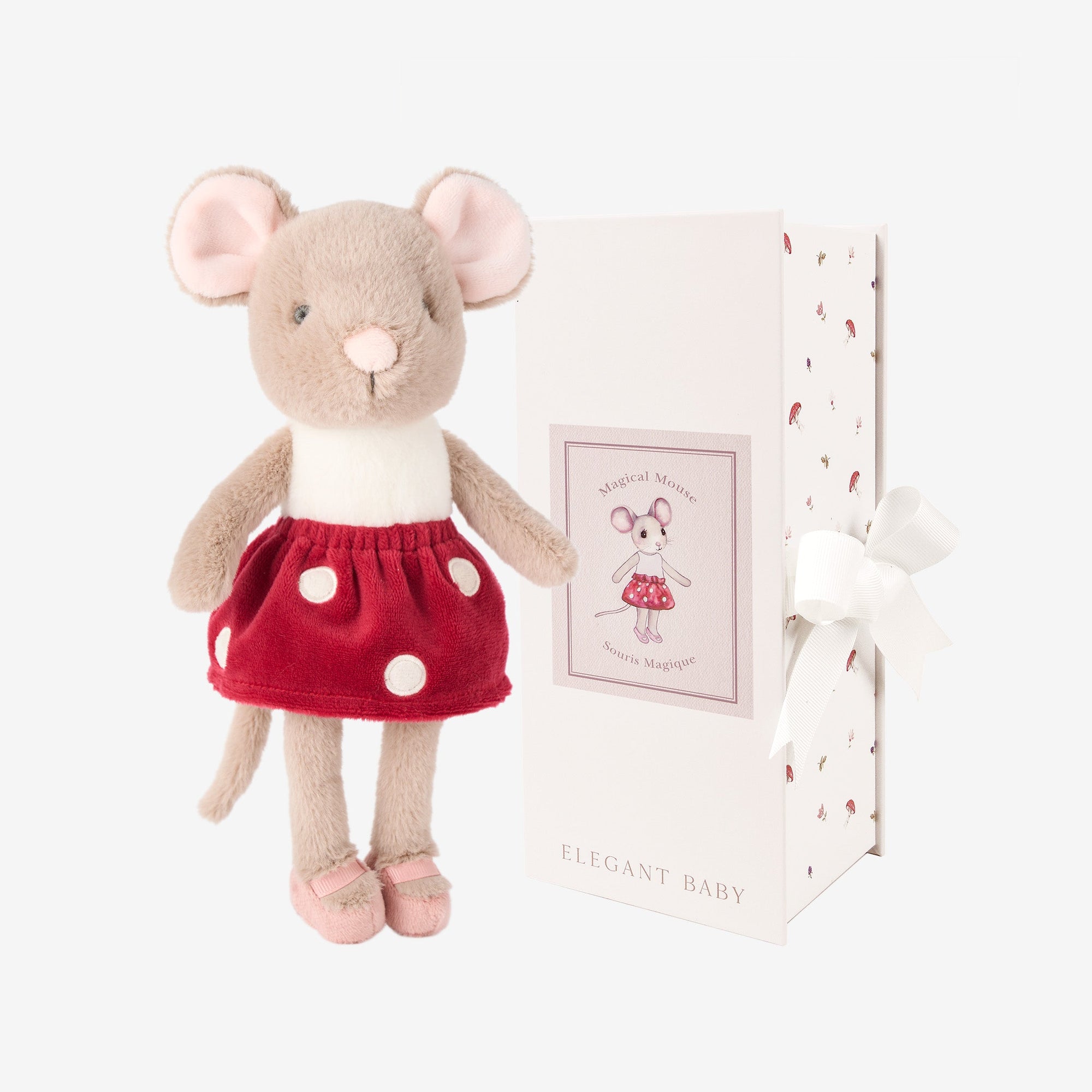 Unisex | Magical Mouse Plush Doll w/ Gift Box | Red
