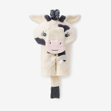 Unisex | Cow Hooded Baby Bath Wrap | White