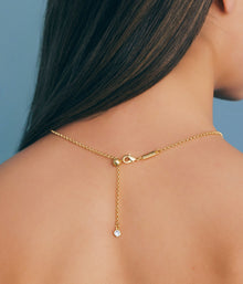 Emeline Flower Necklace in Blue - Loren Hope
