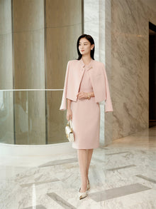 Silk and Wool Blazer | Pink