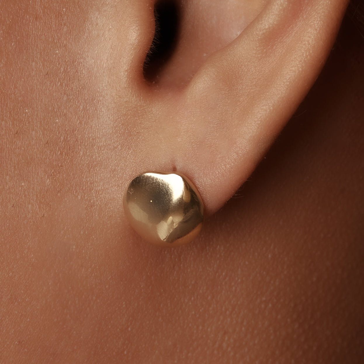 The Bean Stud | Gold-Plated