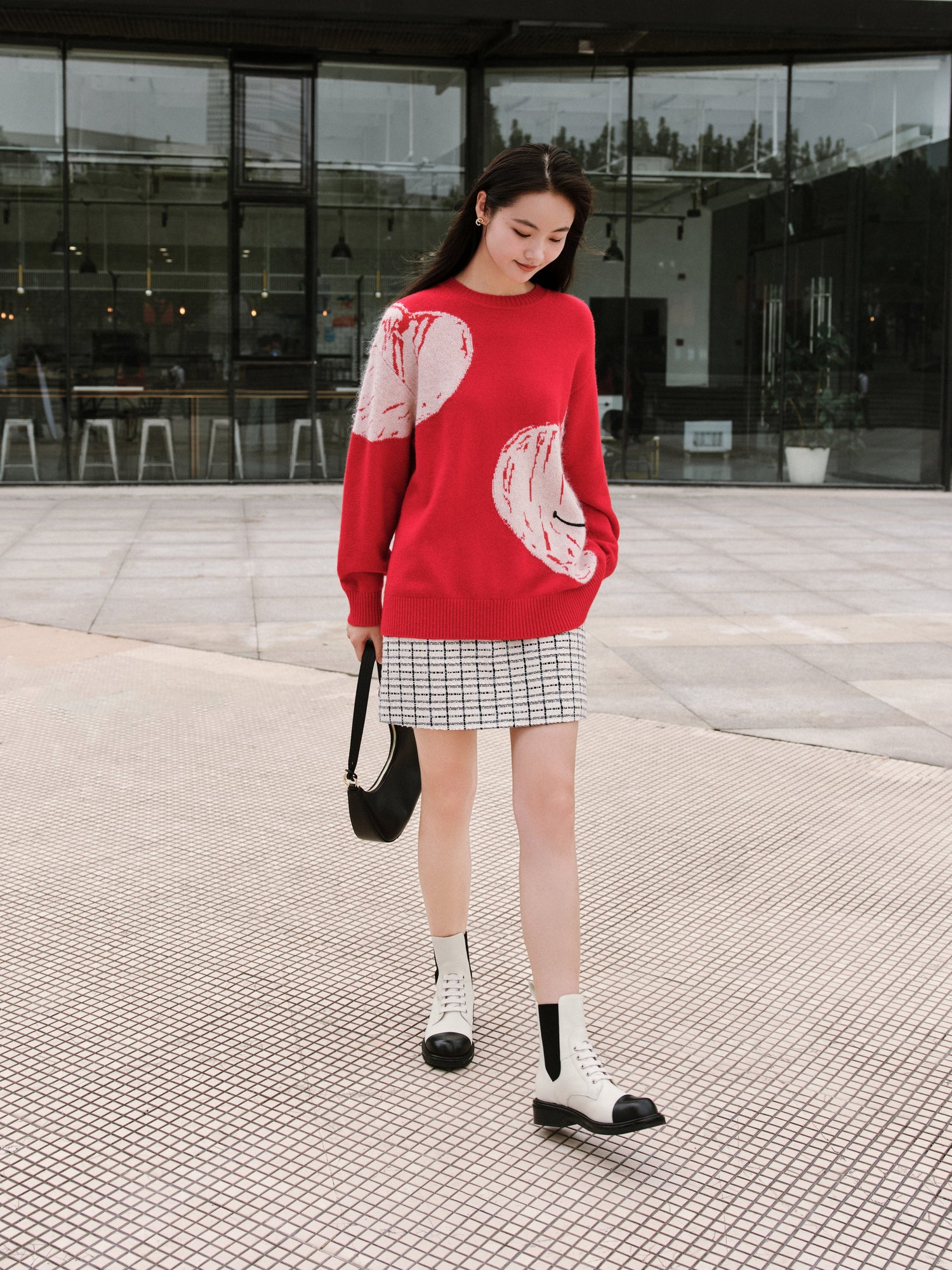Color-Block Boot | White
