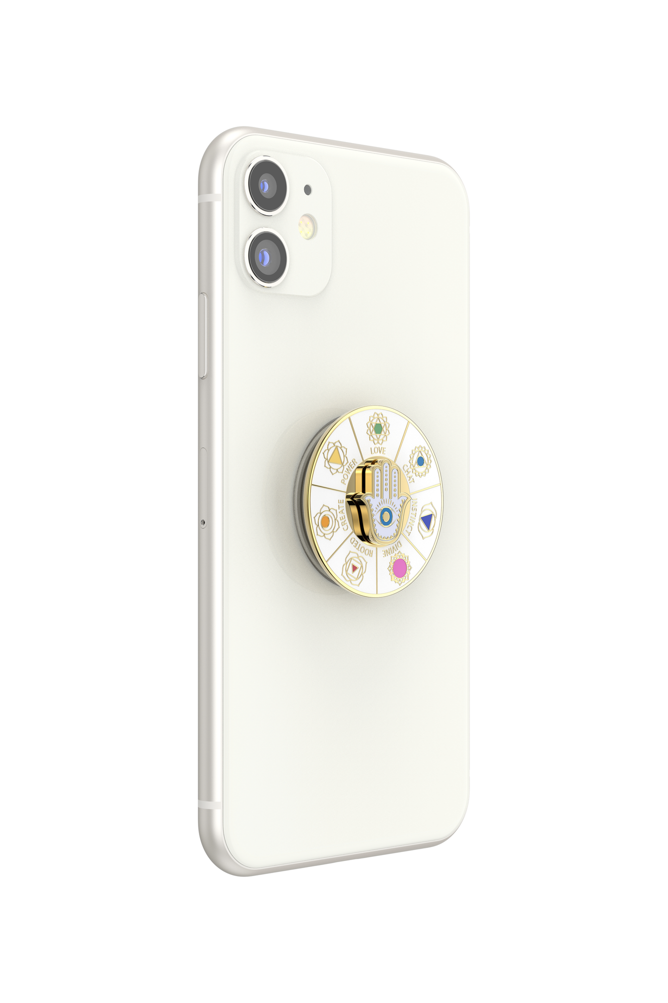 Enamel Spinner Chakras | White