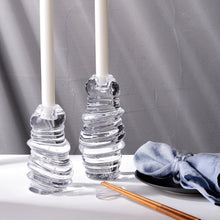 Eos Candle Holder - Short | Clear Crystal