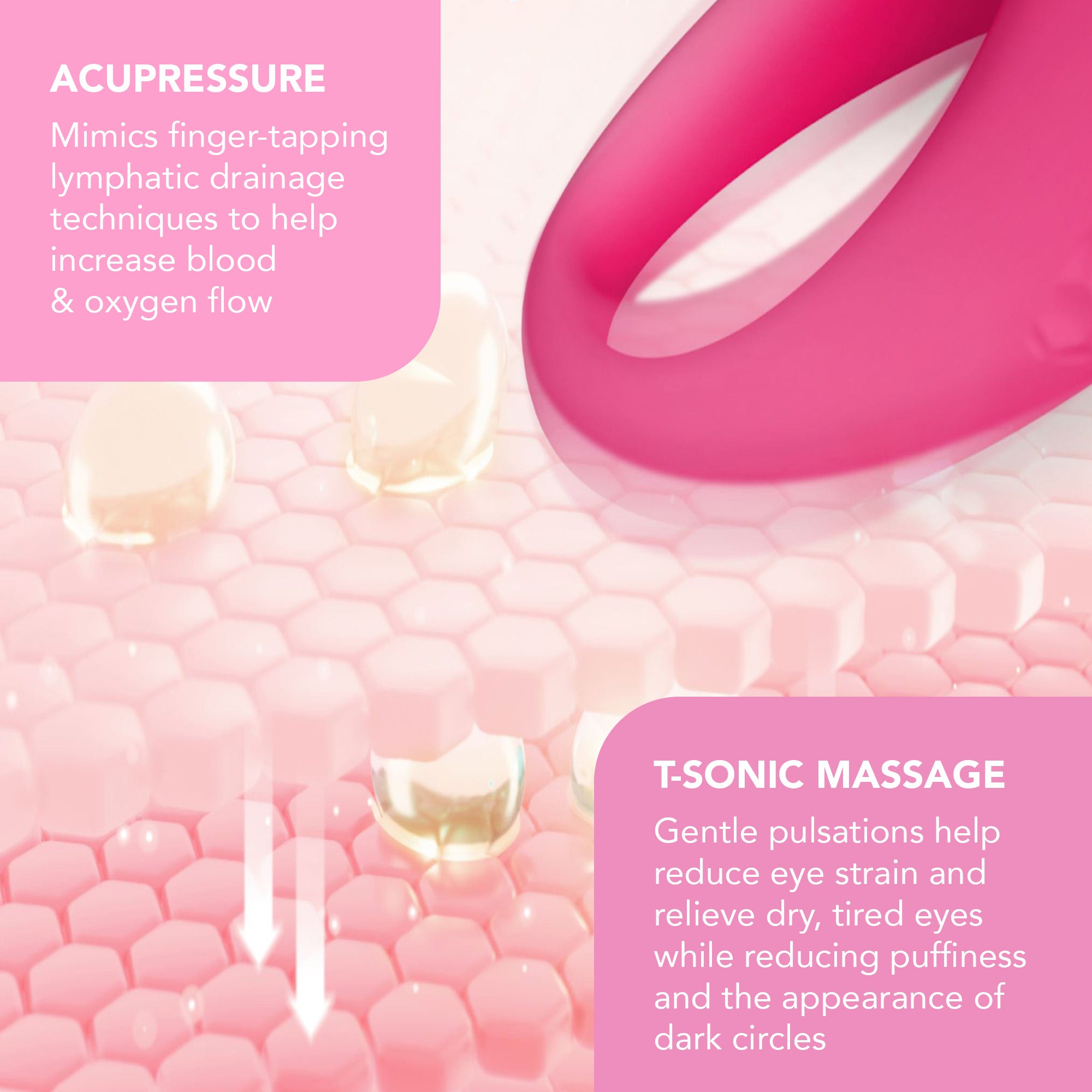 IRIS 2 Eye Massager Pearl | Pink