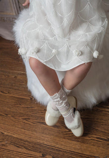 Girl | Faith Scallop Dress | White