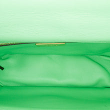 Fendi | Pre-Owned Zucca Embossed Leather Chain Midi Baguette - IV | Green/Light Green