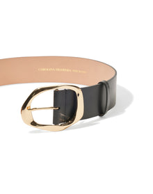 Sculptural Buckle Belt - 50 | Black