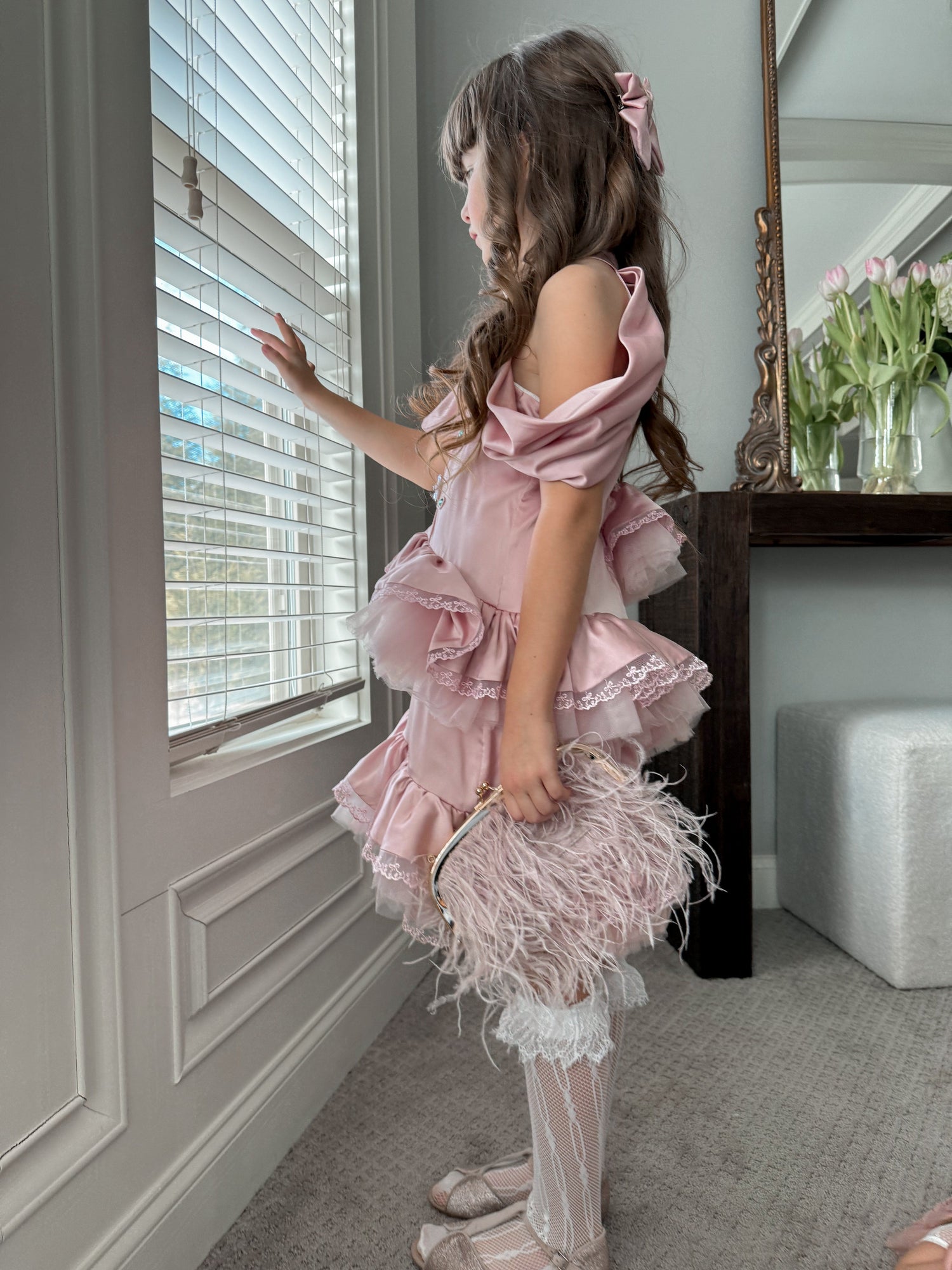 Girl | Satin Ballerina Dress | Pink