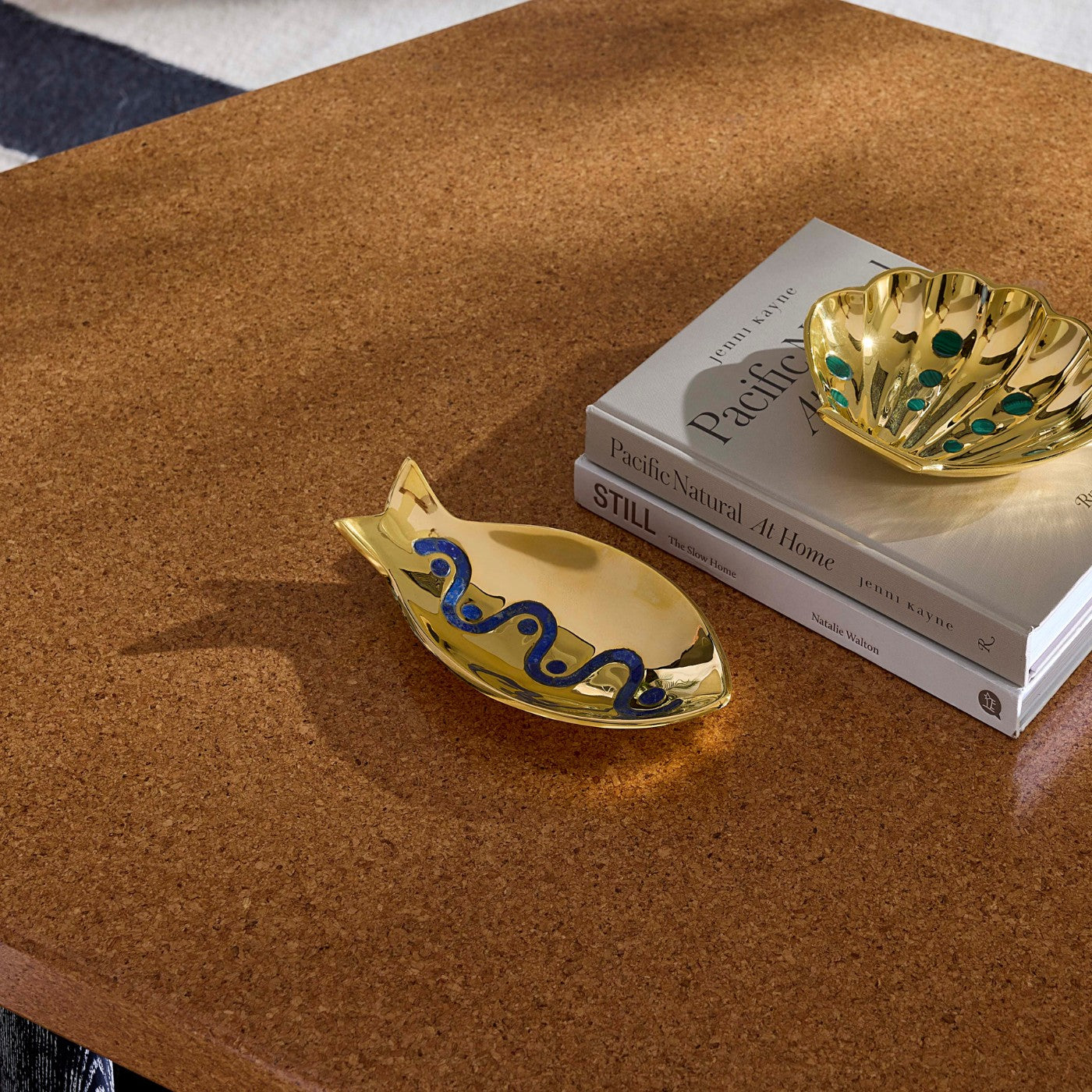 Brass Fish Tray | Gold/Blue