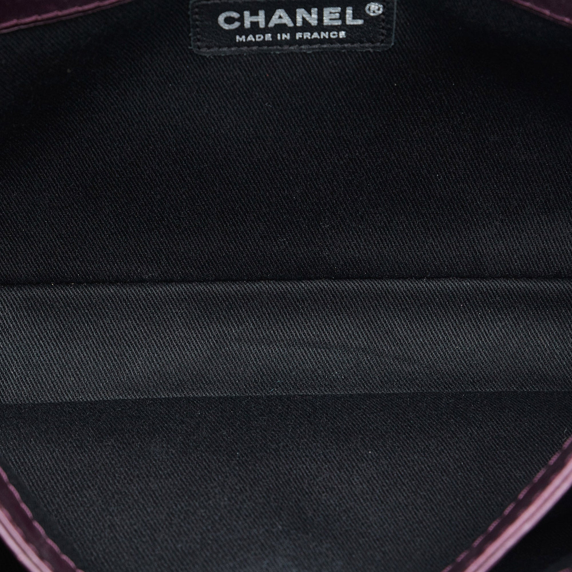 Chanel | Pre-Owned Glazed Matelasse Portobello Flap Bag | Purple
