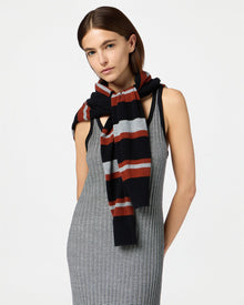 Fine Stripe Maxi Dress | Black/Cream