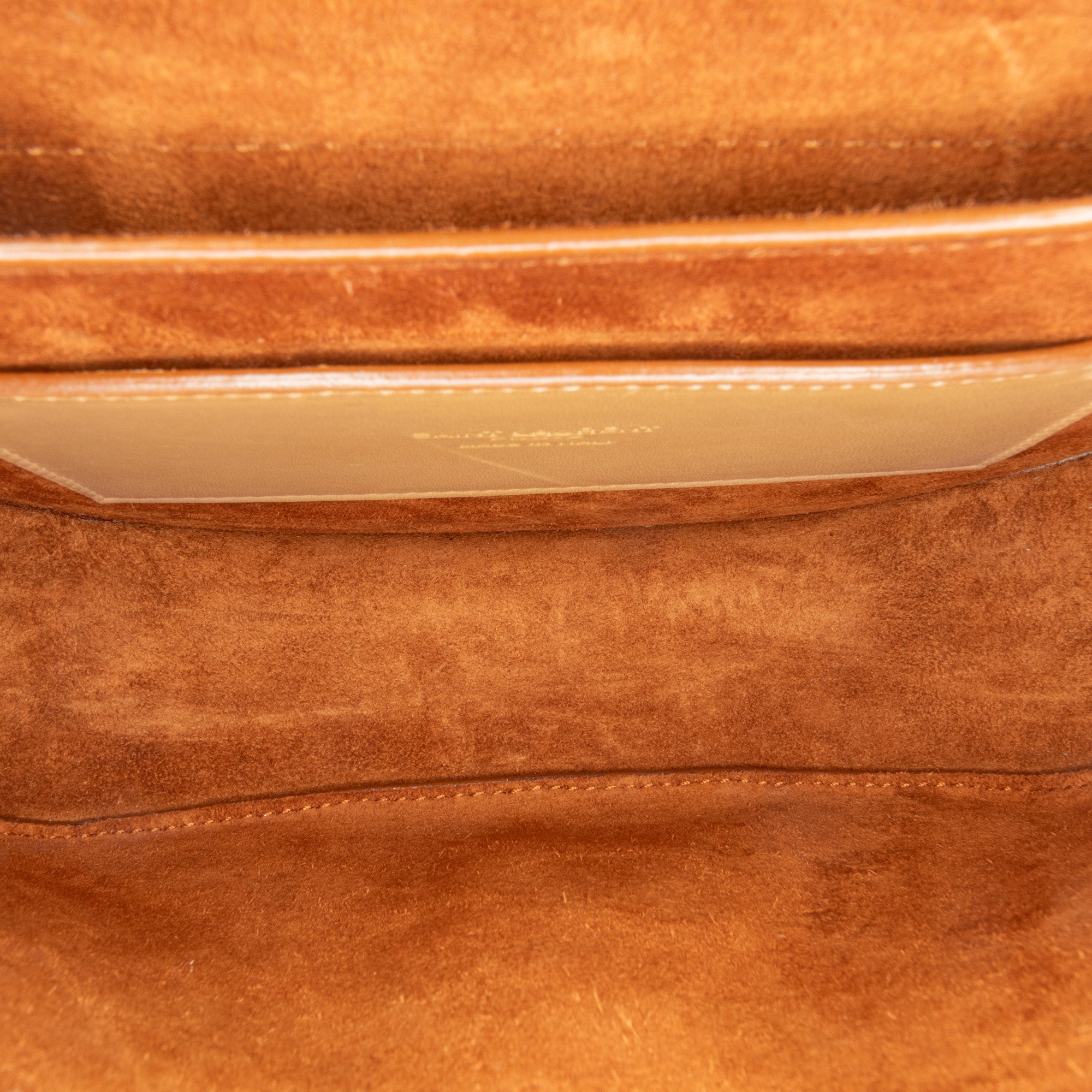 Saint Laurent | Pre-Owned Small Leather Kaia Crossbody | Brown/Light Brown