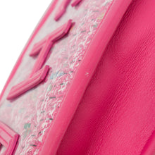 Chanel | Pre-Owned Tweed and PVC Phone Clutch with Chain | Pink