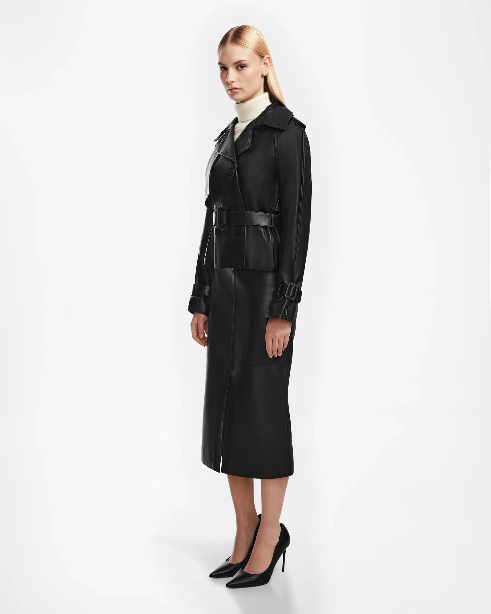 Women | CASSIE S Leather Jacket | Black