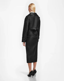 Women | CASSIE S Leather Jacket | Black