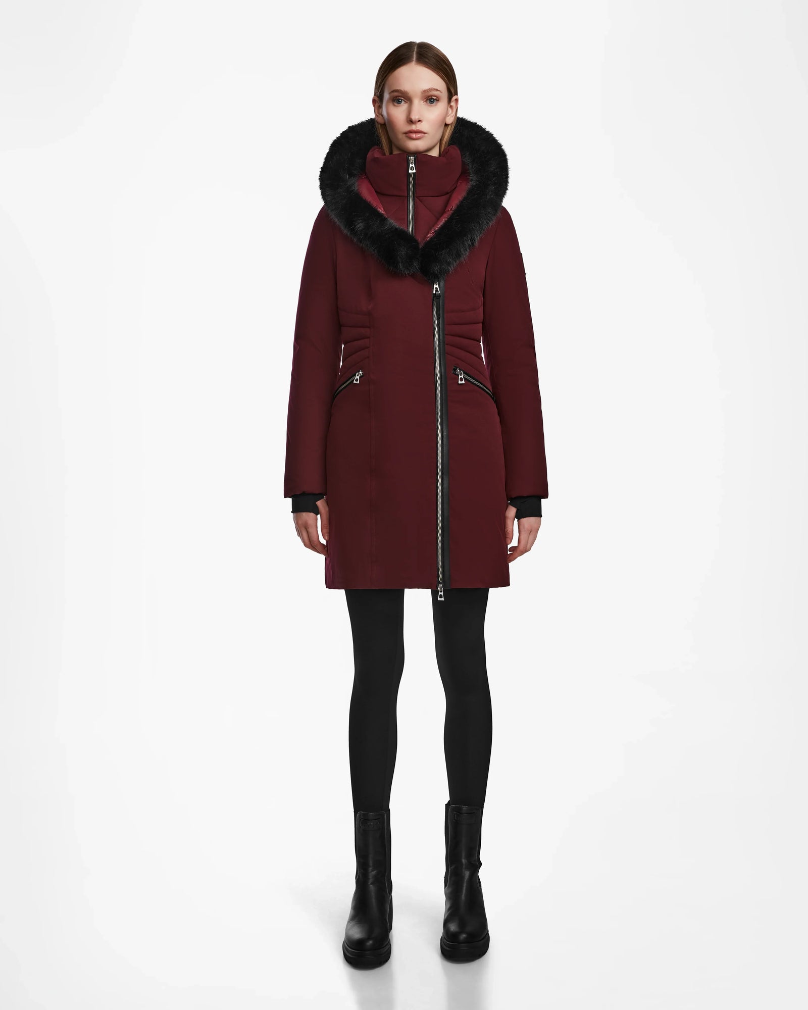 Women | CORA Down Parka | Wine
