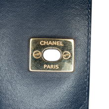 Chanel | Pre-Owned CC Multicolor Tweed Double Flap | Blue/Navy