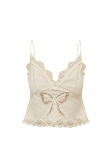 Fox Bow Cami Top | Cream