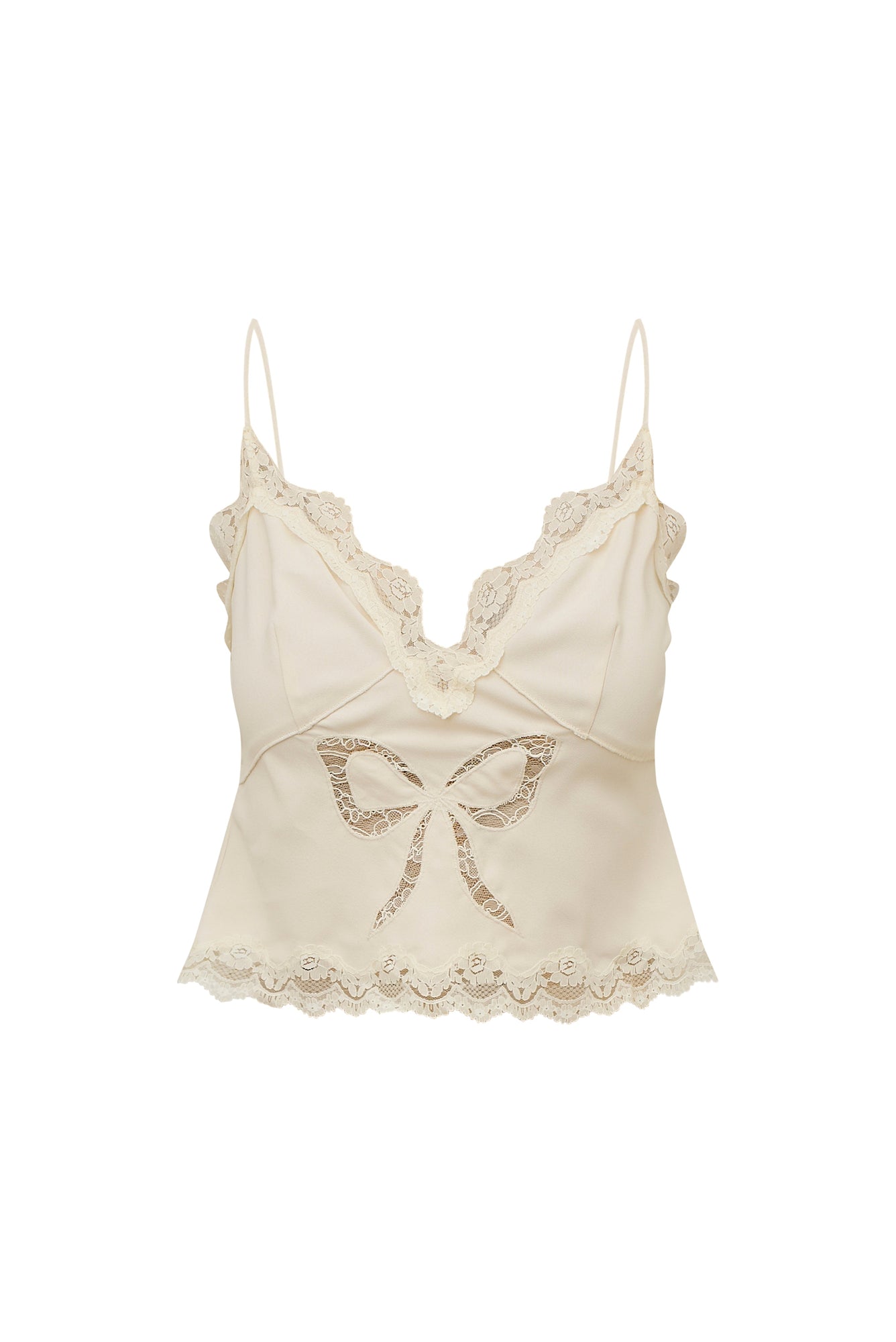 Fox Bow Cami Top | Cream