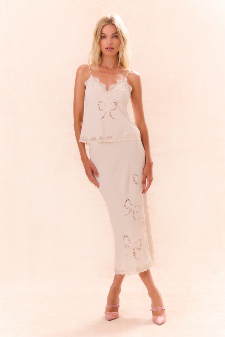 Fox Bow Cami Top | Cream