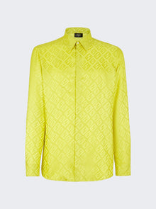 Men | Fendi | Tonal Silk Shirt | Green