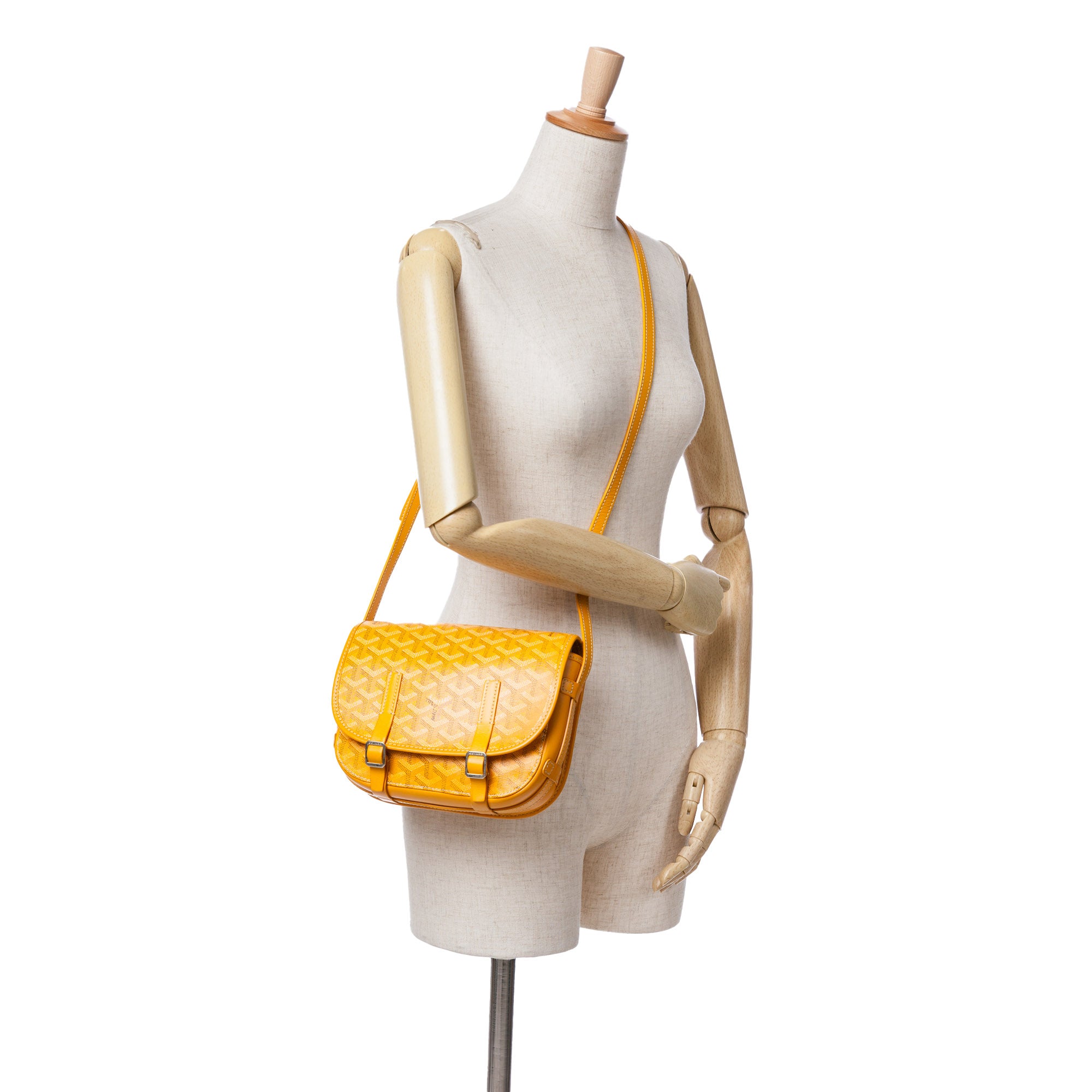 Goyard | Pre-Owned Goyardine Belvedere PM | Yellow